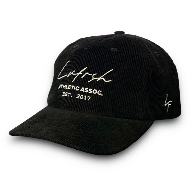 LVFRSH ATHLETIC ASSOCIATION CORDUROY SNAPBACK - BLACK