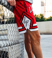 LIVEFRESH Retro Shorts - Red