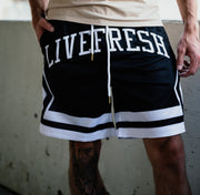 LIVEFRESH Retro Shorts - Black